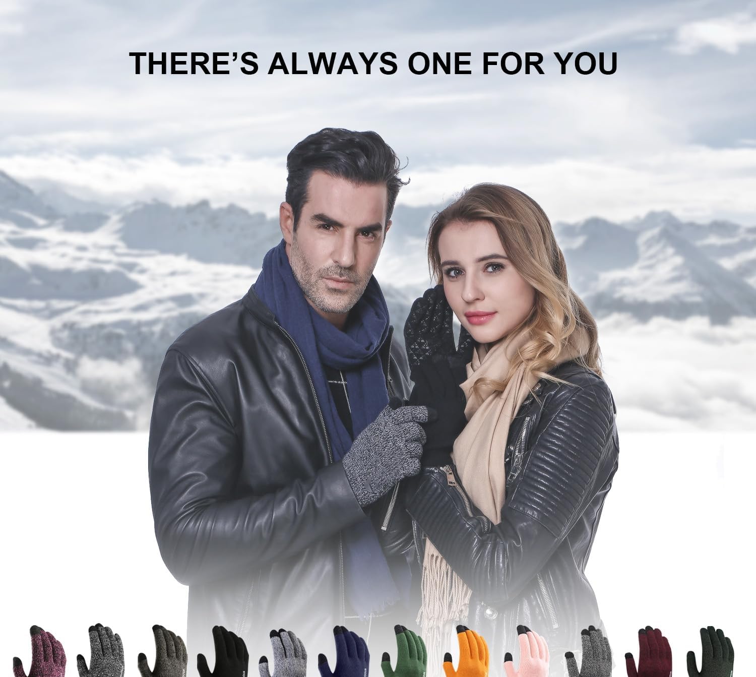 Veximind Winter Gloves for Men and Women - Upgraded Touchscreen Thermal Knit Gloves for Cold Weather, Running, Driving, Hiking