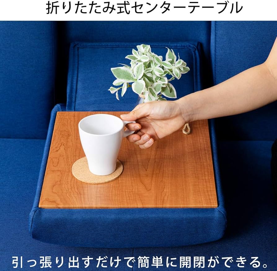 Amazon｜アイリスプラザ ソファベッド テーブル付き ロータイプ 3人