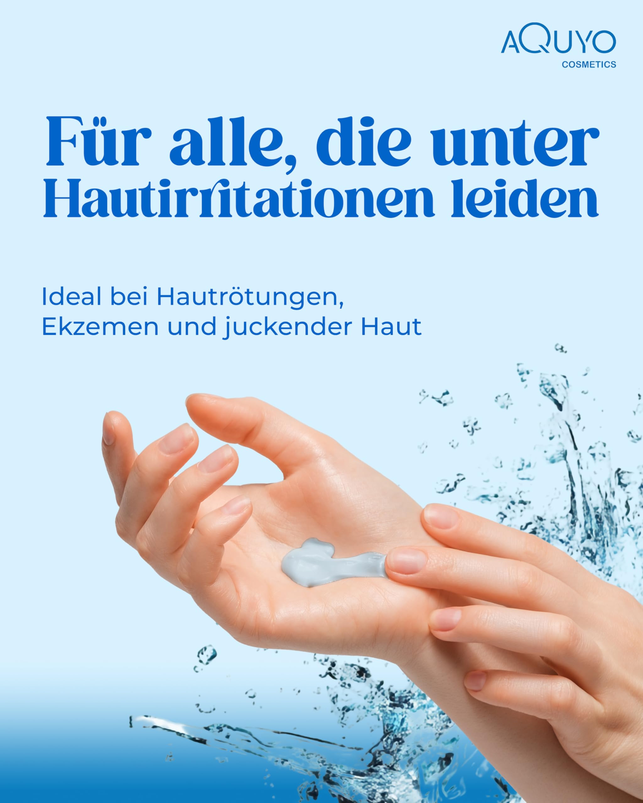 Blueline Creme bei Ekzem, Neurodermitis & Hautausschlag | Körpercreme für trockene, unreine Haut | Pflegecreme bei Juckreiz und Hautirritationen (500ml Spender) | ohne Parabene & Parfüm