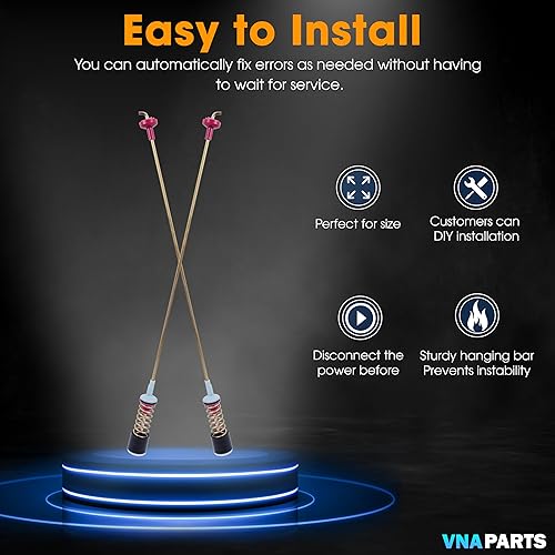 Miniatura 7 de Amortiguador de varilla de suspensión de 4 arandelas reemplaza para Samsung WA45M7050AW/A4 WA5451ANW/XAA WA45N3050AW/A4 WA45T3200AW WA45T3400AV