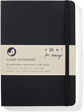 A5 Refillable Notebook with Vegan Cork Leather Cover