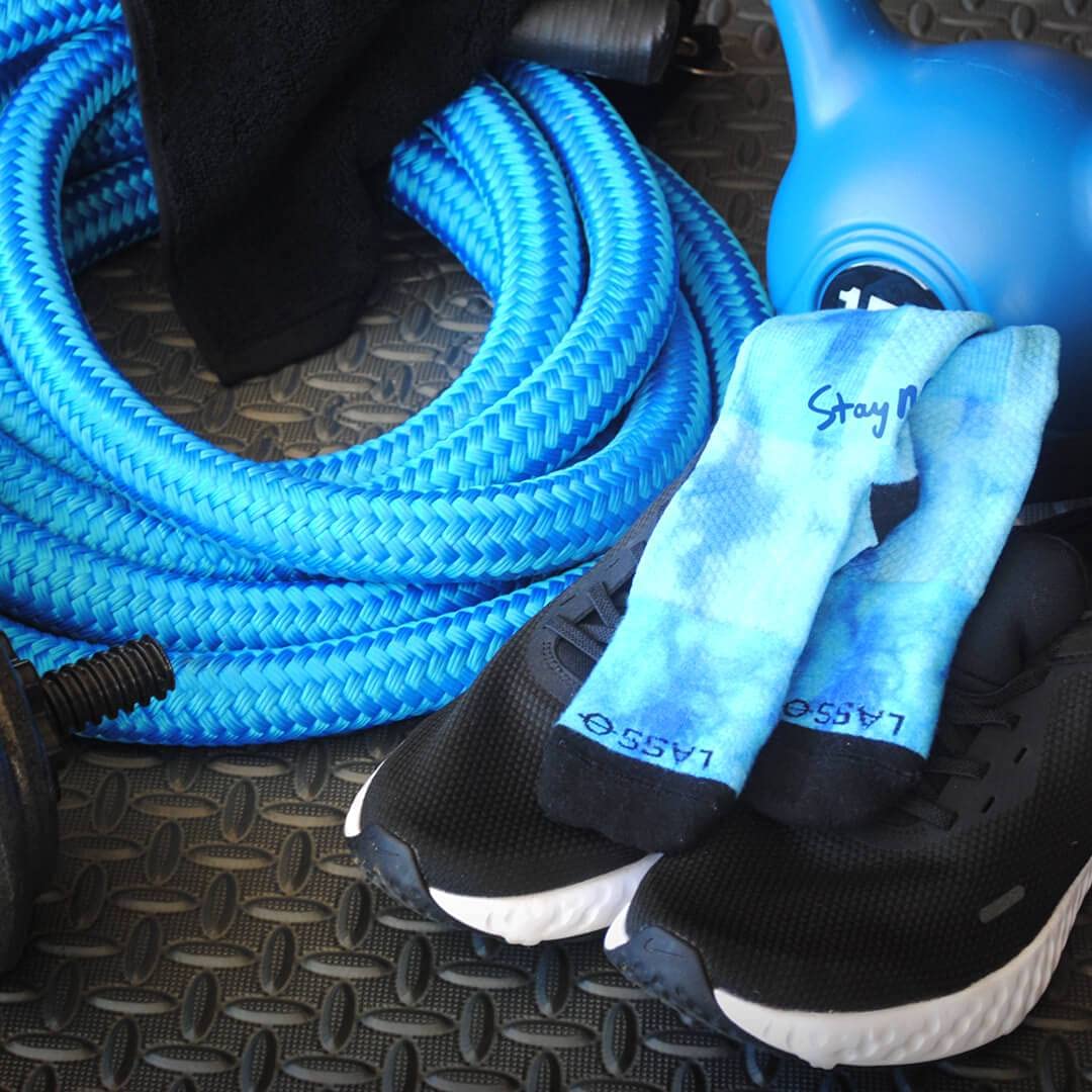 LASSO Calze a compressione, da uomo e da donna, a compressione, colore: nero