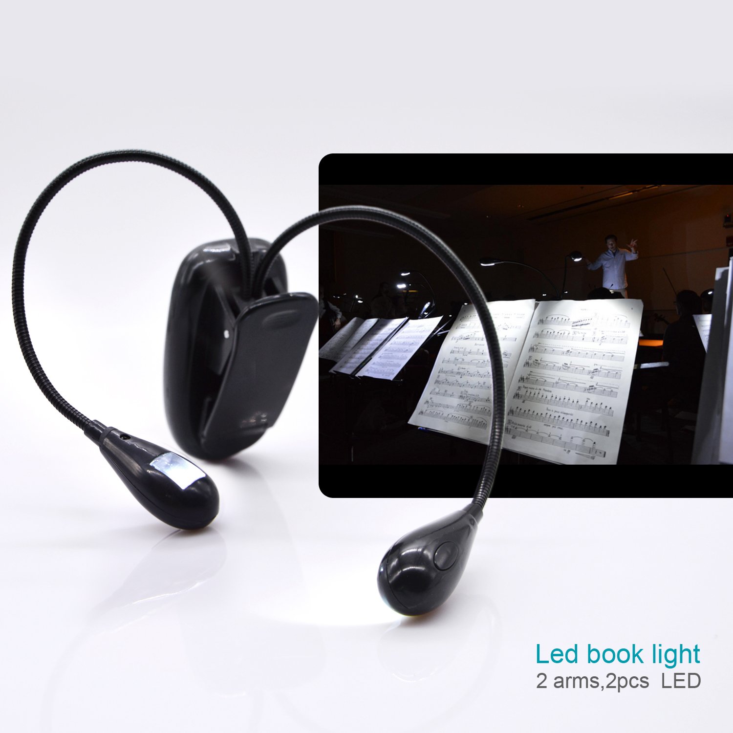 Humes & Berg E-Z Clamp On Music Stand Light Black