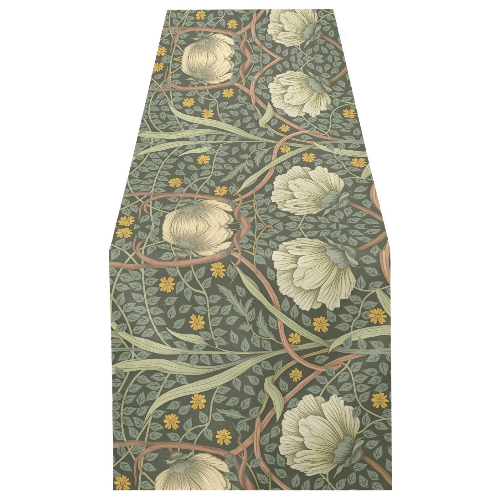 Chemin de table de cuisine long William Morris deco table salle a manger