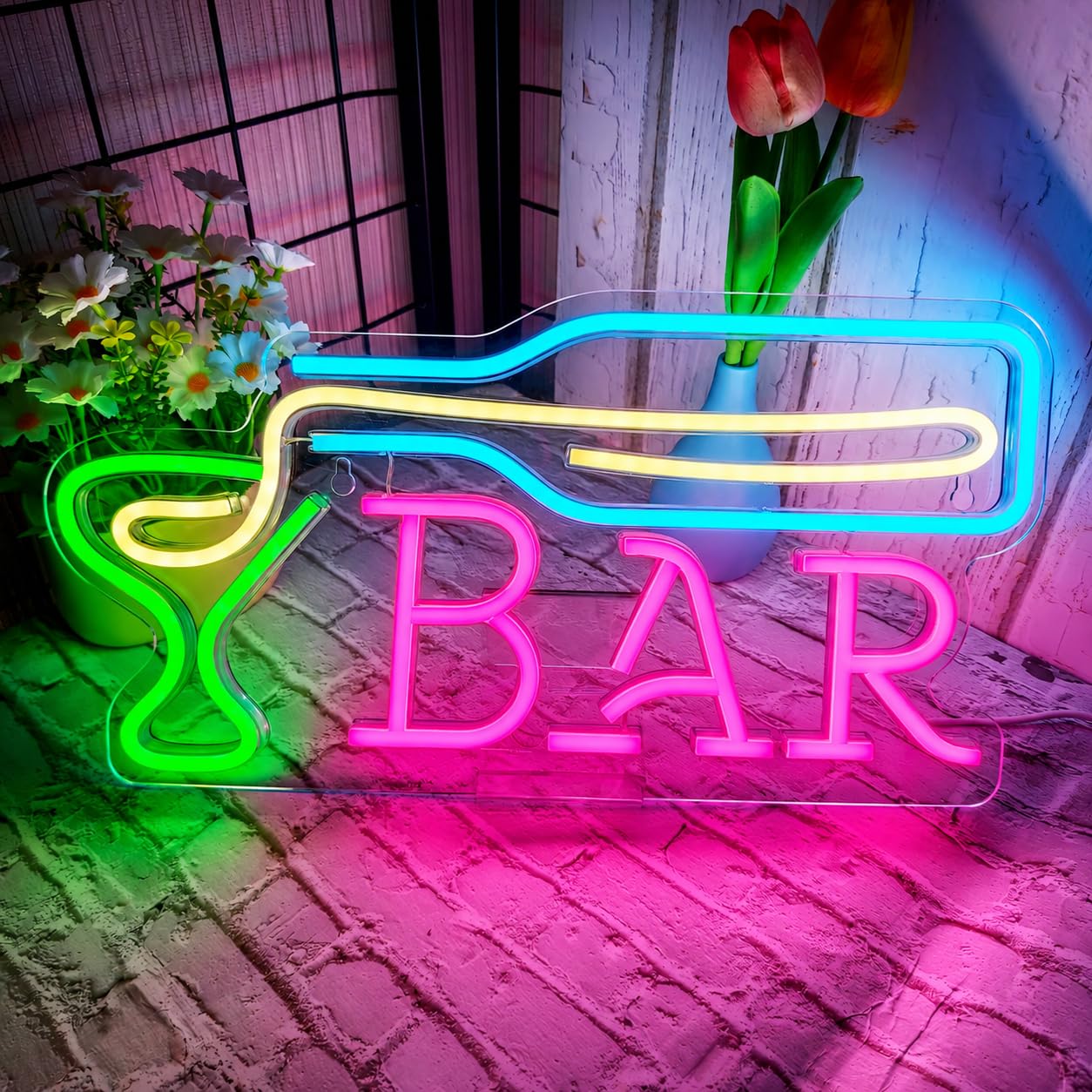 Neon Bar Sign, Dimmable USB LED Light for Home Bar&Man Cave,15.96" x 7.88" โ image 1