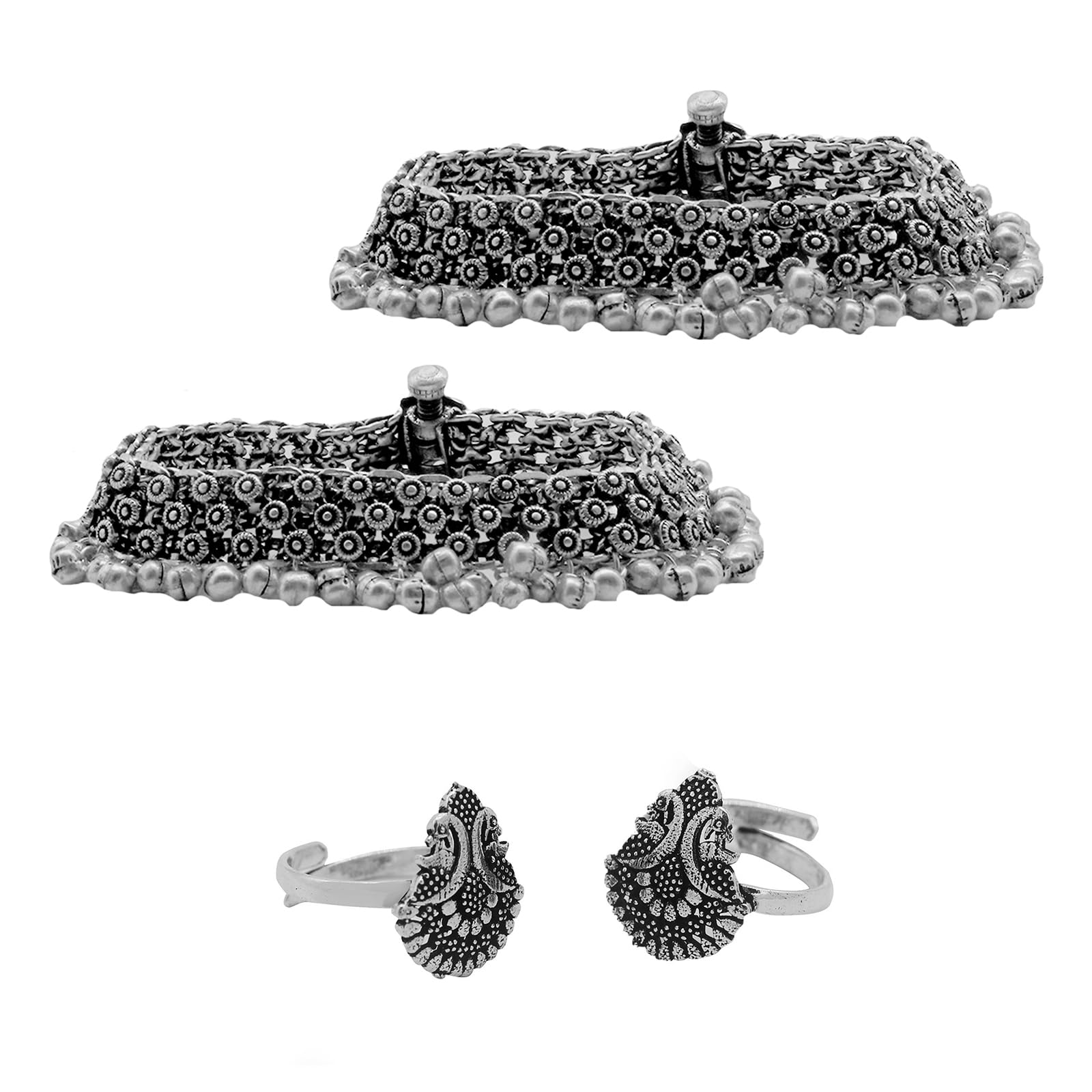 teejh Ahalya Set Of Anklet and Toe Ring-picture-38
