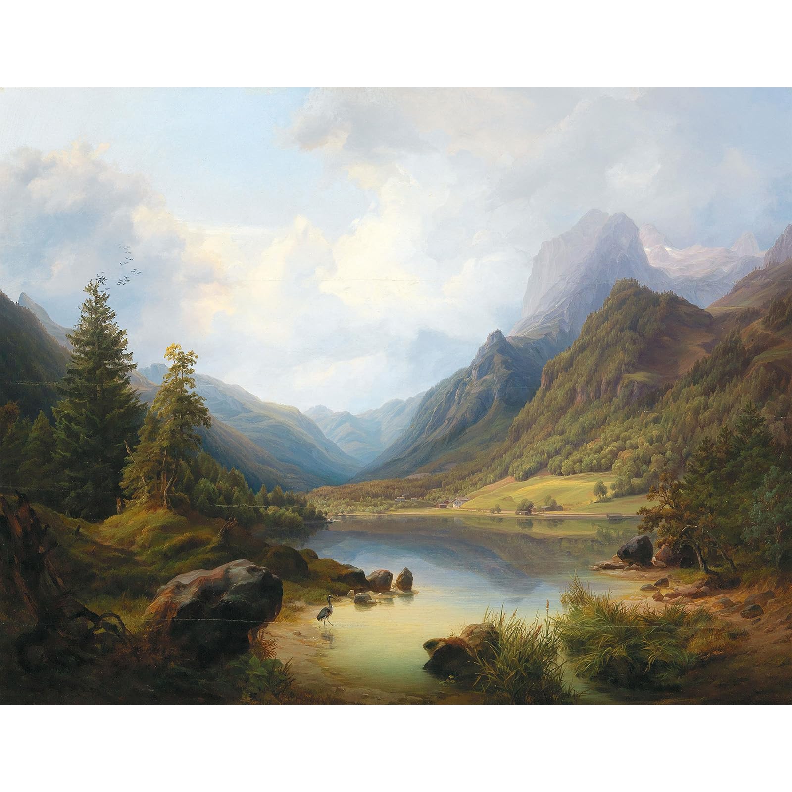 Chengqism Jigsaw Puzzles 100 Pieces for Adults Landscape Puzzle 100 Pieces Mountain 100 Piece Jigsaw Puzzle with Extra Large Piece for Adult Educational Games-Home Puzzles for Adult Teens Seniors — image 1