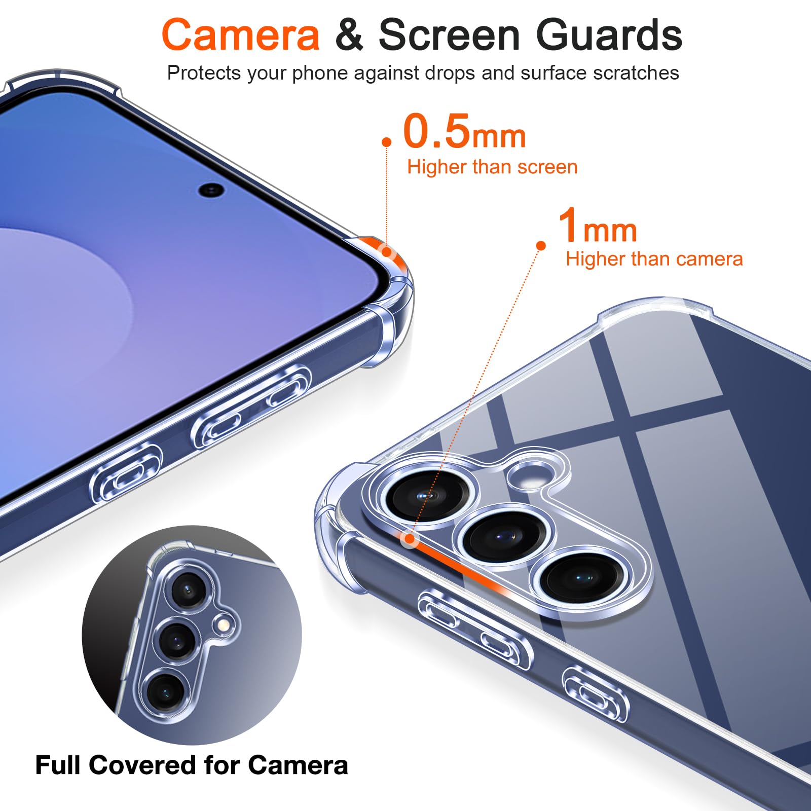 Samsung Galaxy S23 FE Clear Case - Lustree -3 Samsung Galaxy S23 FE Clear Case - Lustree -3