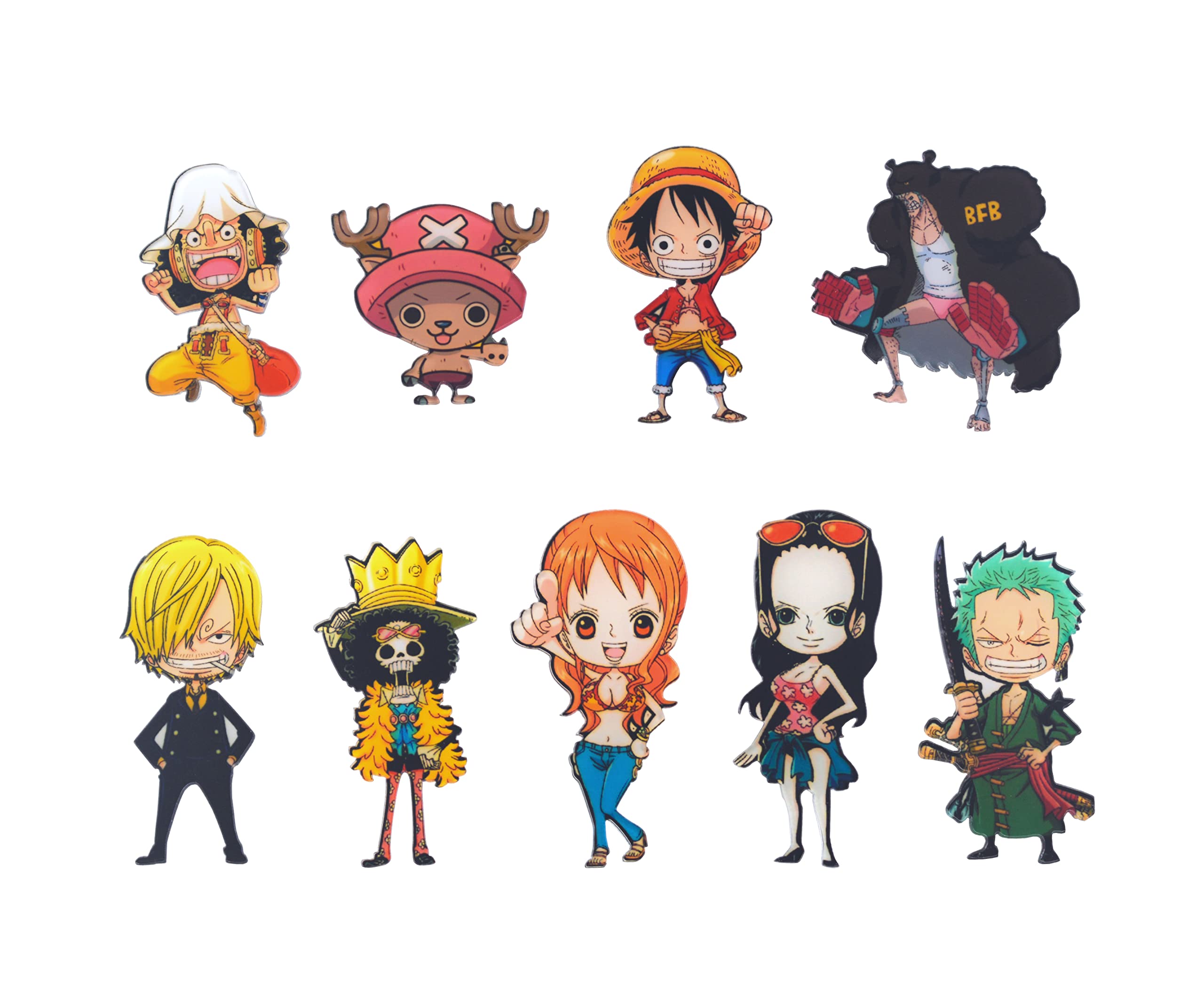 Amasukami 9 Anime Characters Monkey D Luffy Fridge Magnets Roronoa Zoro Fridge Magnets Nami Fridge Magnets Nico Robin Fridge Magnets A