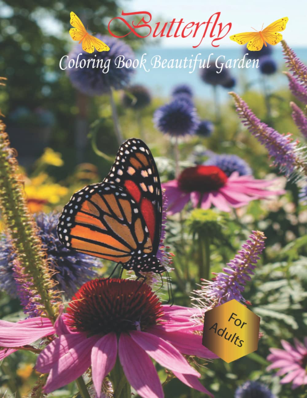Buy Butterfly Coloring Book For Adults Beautiful Garden Featuring