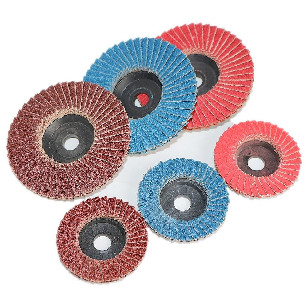 tarcze szlifierskie, 1 szt./5 ./10 Płaskie tarcze listkowe 75 mm 3 cale/2 cale 50 x 10 mm/75 Tarcze ścierne, szlifierskie, ostrza 80/czerwone/10 ._75*10(Blue,10Pc-75 * 10Mm)