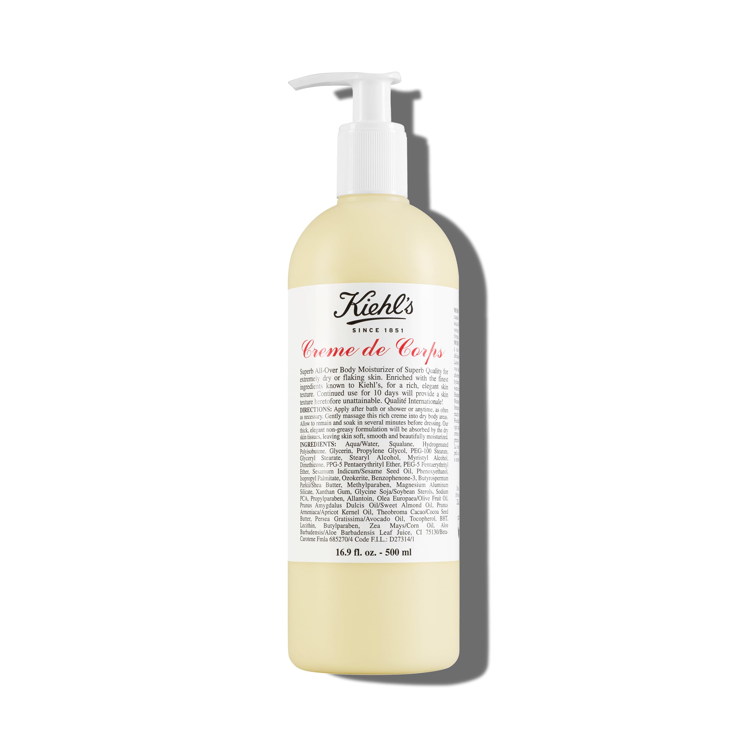 Kiehl's Creme de Corps, Rich, Luscious Body Lotion, with Cocoa Butter and Shea Butter for Fast Absorbing Hydration, Skin Feels Soft and Smooth, Suitable for All Skin TypesKiehl's Creme de Corps, Rich, Luscious Body Lotion…