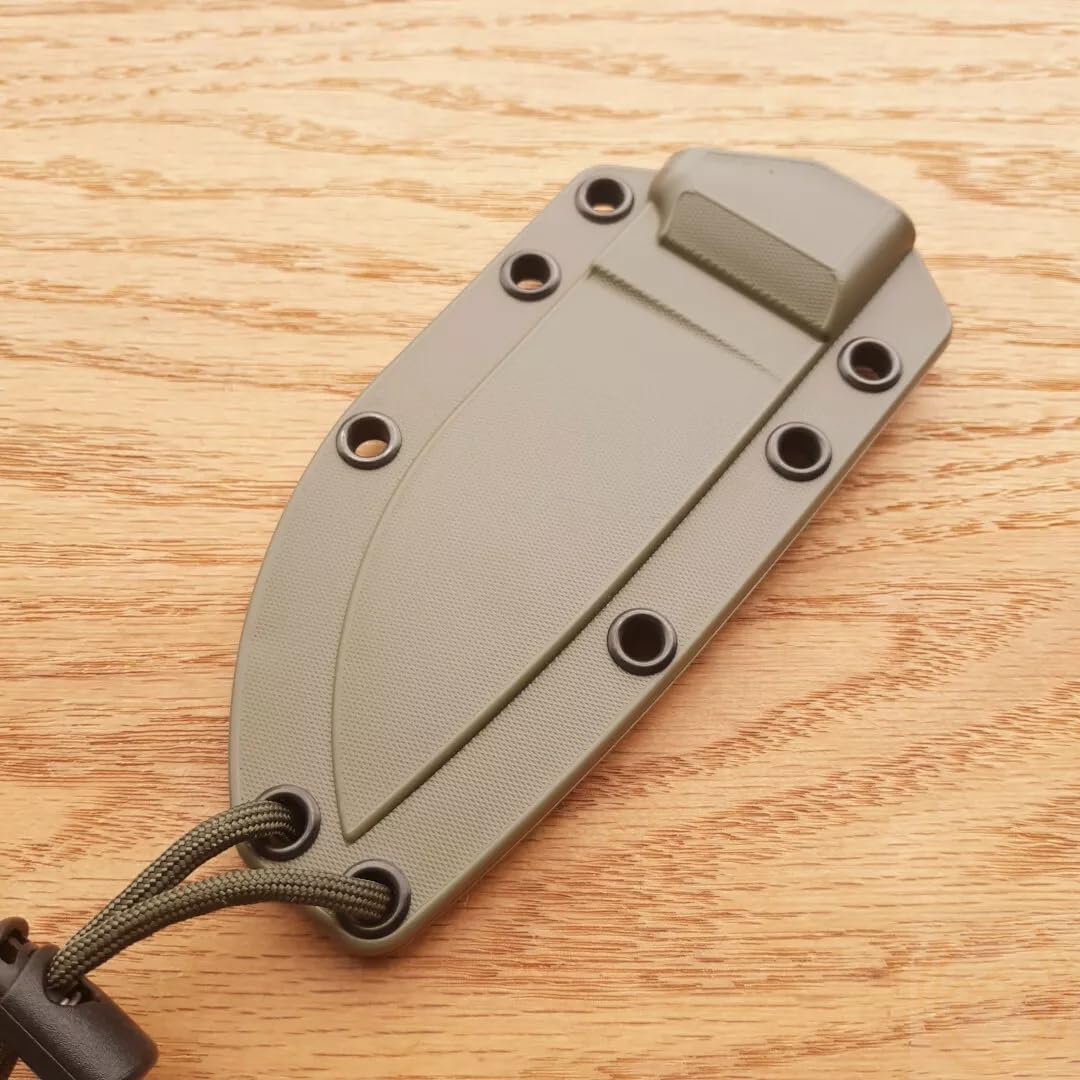 Desert Fixed Knife 3.75" 1095HC Carbon Steel Blade Micarta Handle