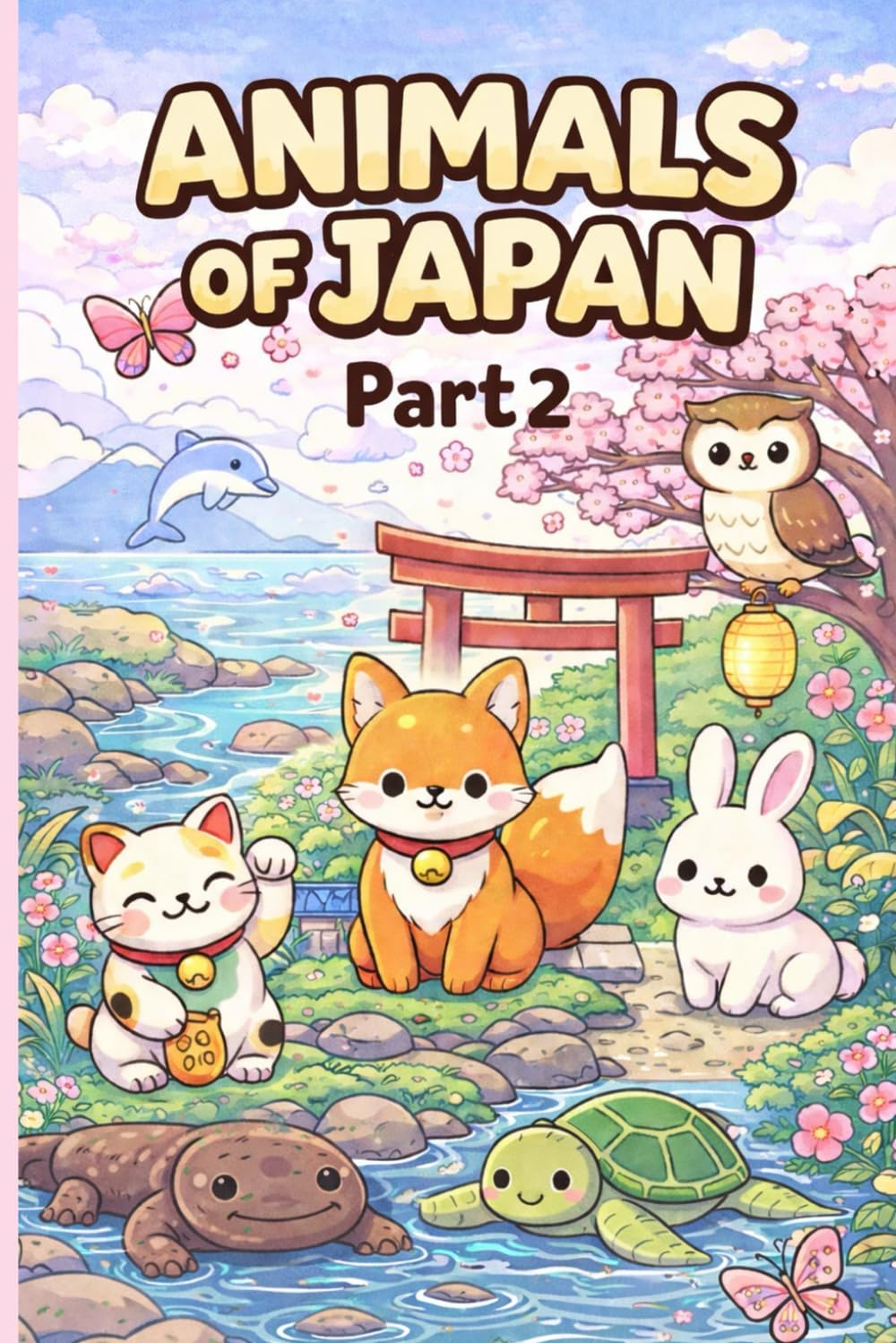 Animals of Japan: Part 2: Cute Japan Animals Coloring Book for Kids Ages 3–9 | Learn Japanese Words + Fun Facts + Games (Japan Fun Learning Coloring Books for Kids)