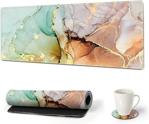 Miniatura 1 de ARTSO Alfombrilla de mouse grande para juegos, alfombrilla de escritorio extendida, alfombrilla de teclado XL, alfombrilla larga para mouse