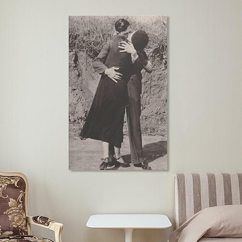 Miniatura 7 de Impresión de Bonnie & Clyde, foto de Bonnie y Clyde, arte de pared en blanco y negro, pósteres artísticos de pintura, impresiones artísticas de