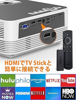 レッド系 DBPOWER プロジェクター 8500lm Bluetooth搭載 WiFi接続可