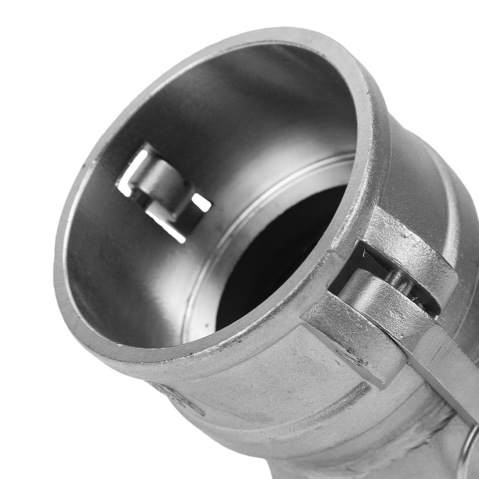Garosa Accesorio de Manguera DA Camlock, Conexión de Codo Macho Hembra de 2,5 Pulgadas para Riego Agrícola, Materiales Ligeros y Duraderos