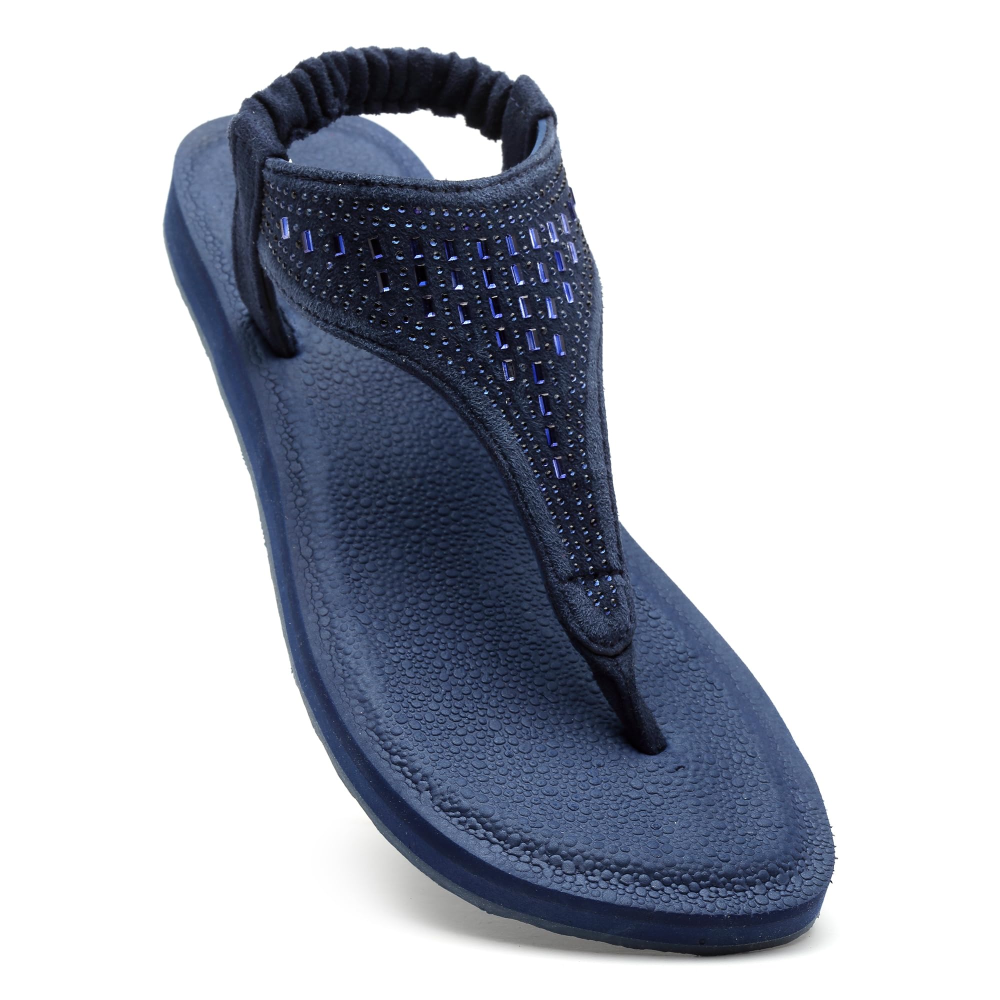 SOLETHREADS YOGA Sandals | Breathable | Stylish | Slip-on | Anti-Skid | Durable | Casual | Comfortable | Technical Utility | Premium Flat Sandals for Women. | NAVY | 6UK (B0C9DHWKVZ) Amazon Price History, Amazon Price Tracker