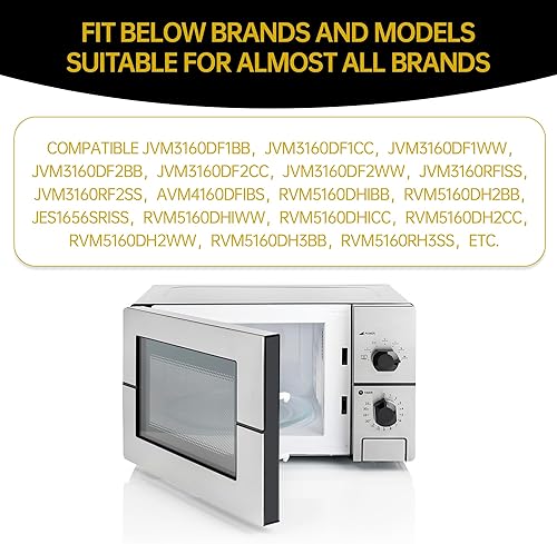 Miniatura 5 de Placa giratoria de vidrio para microondas de 13.5 pulgadas, bandeja de vidrio de repuesto para microondas de 13.5 pulgadas, bandeja de vidrio de