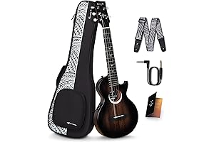 Enya Feather Ukulele: The Taimane Moon 5-String Tenor