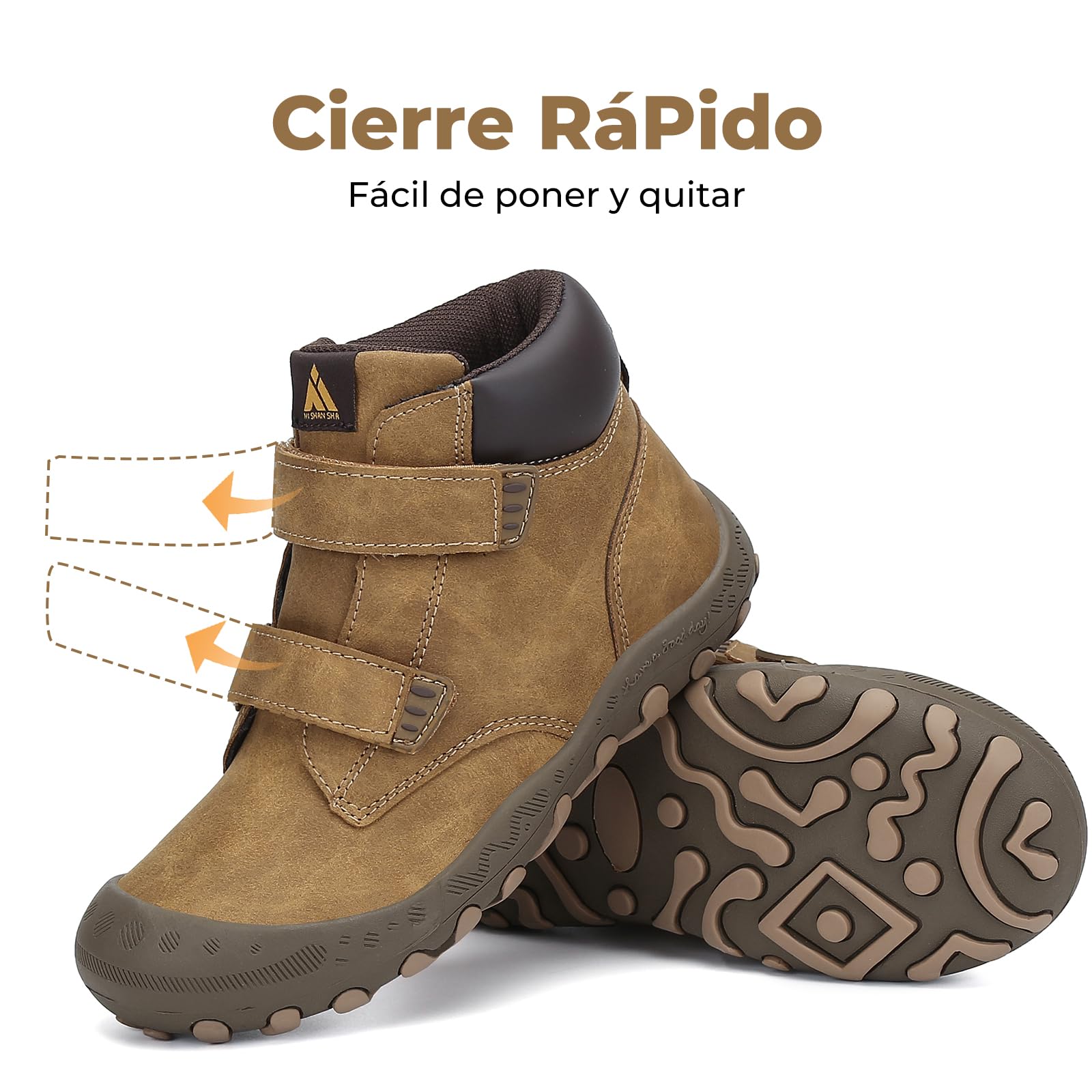 Mishansha Unisex Niños Zapatos de Senderismo para Antideslizante y Ligero Botas para niña Botas de Montaña — view 5