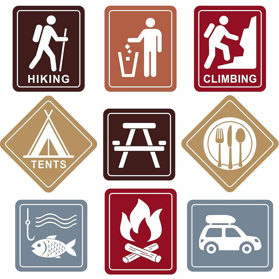 amazon-com-blulu-9-pcs-camping-themed-party-decorations-10-11-8-inch-laminated-camping-sign-cutouts-picnic-theme-party-signs-climbing-fishing-tents-campfire-trash-car-paper-cutouts-with-40-glue-point-dots for Free Printable Camping Signs Printable Amazon.com: Blulu 9 Pcs Camping Themed Party Decorations, 10-11.8 Inch Laminated Camping Sign Cutouts, Picnic Theme Party Signs, Climbing Fishing Tents Campfire Trash Car Paper Cutouts with 40 Glue Point Dots : for Free Printable Camping Signs Printable