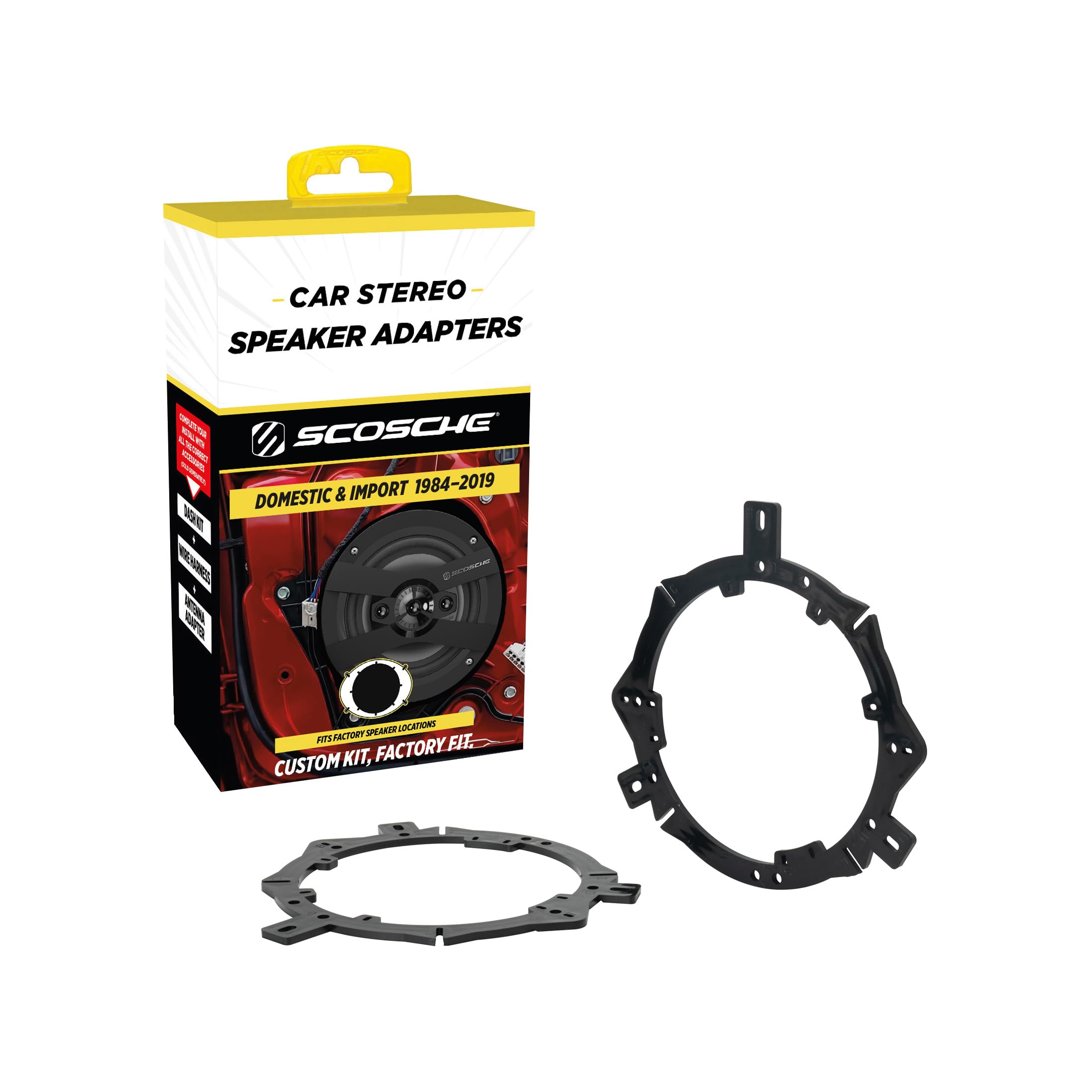 Amazon.com: Scosche SAC656 6.5-6.75” Speaker Adapters Compatible
