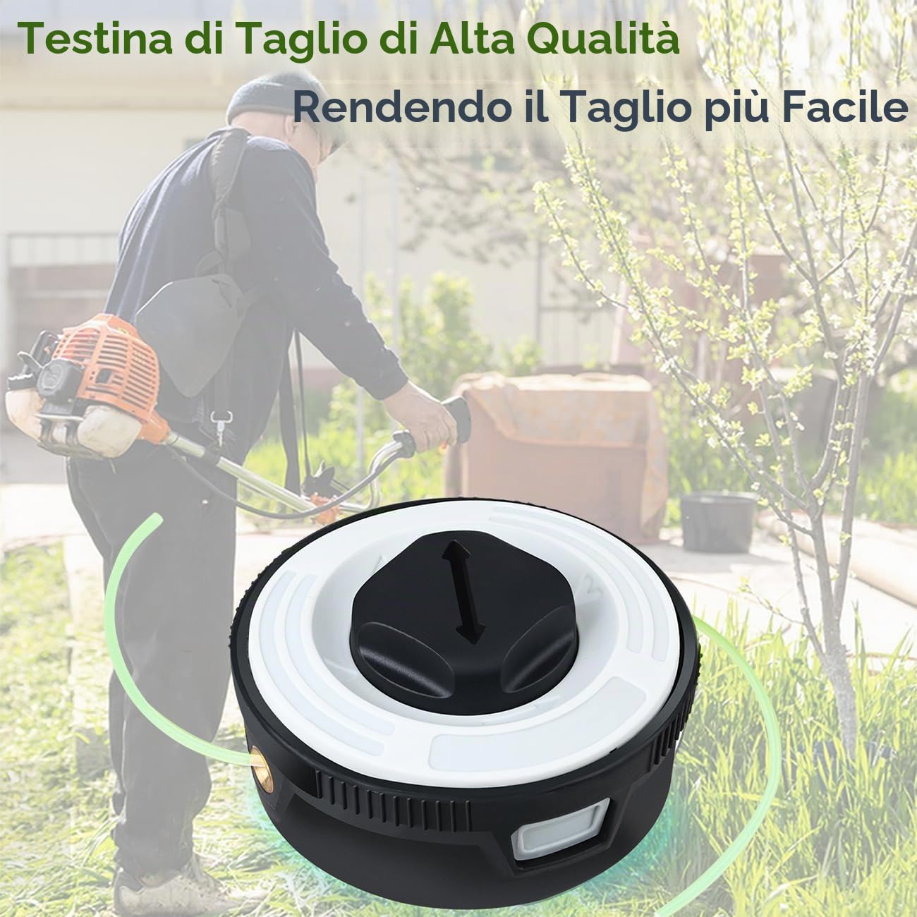 Autocut C 3-2 Testina per Stihl FSA 57 e FSE 52, Jrisbo Testina Filo compatibile con FSA57 FSE52 Bobina Ricambi AutoCut C3-2 ø 2,0 mm (1-Pack)