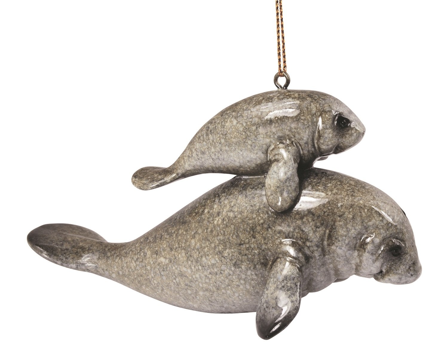 Cape ShoreCape Shore Manatee Mother and Baby Christmas Holiday Ornament 4.5 Inches Resin