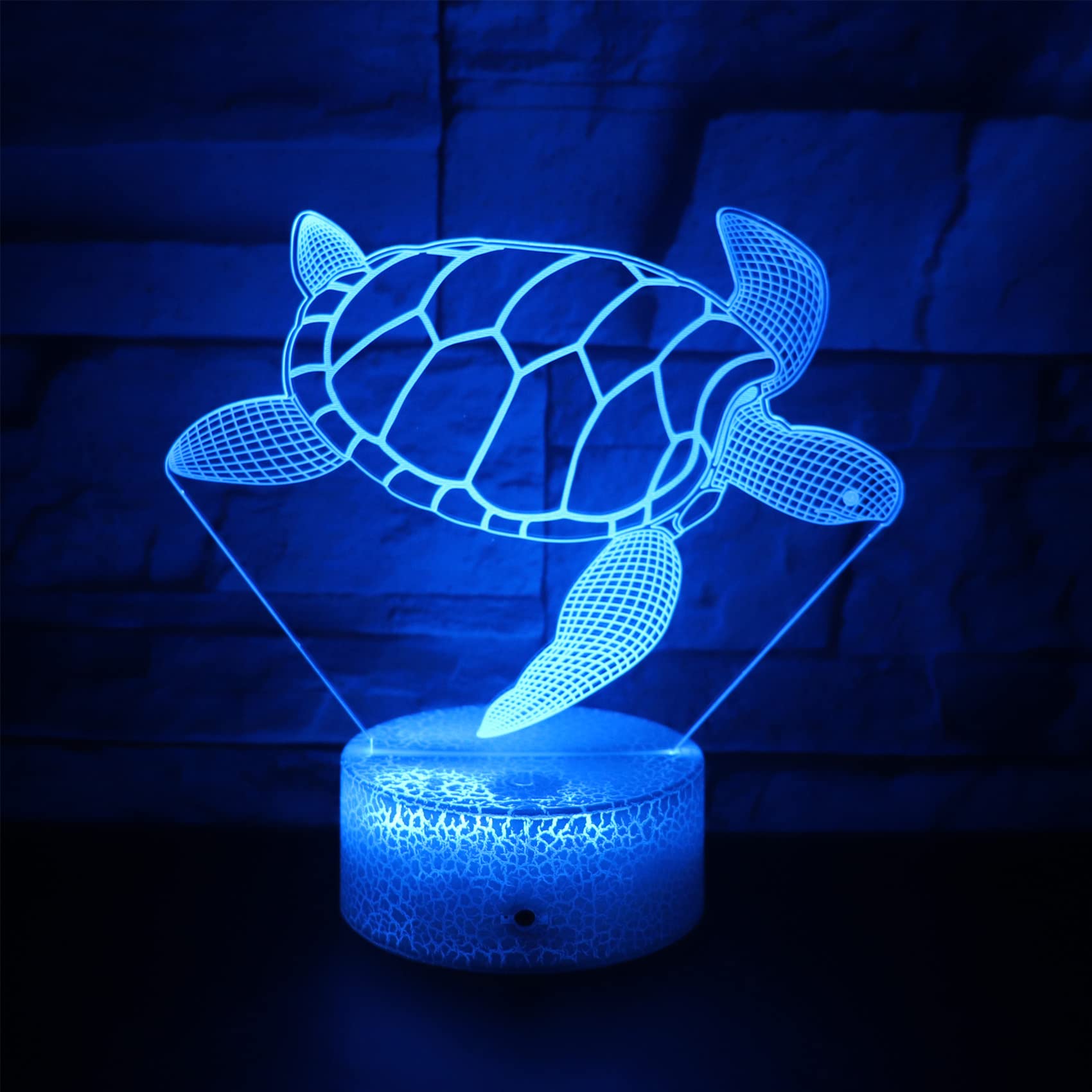 Hguangs Sea Turtle Lamp 16 Colors Desk Table Night Light Gifts for