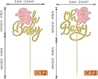 Vista 16 de Rsstarxi Paquete de 36 adornos para cupcakes de Halloween, bruja, fantasma, magdalenas, murciélagos, arañas, gatos, decoración de pasteles