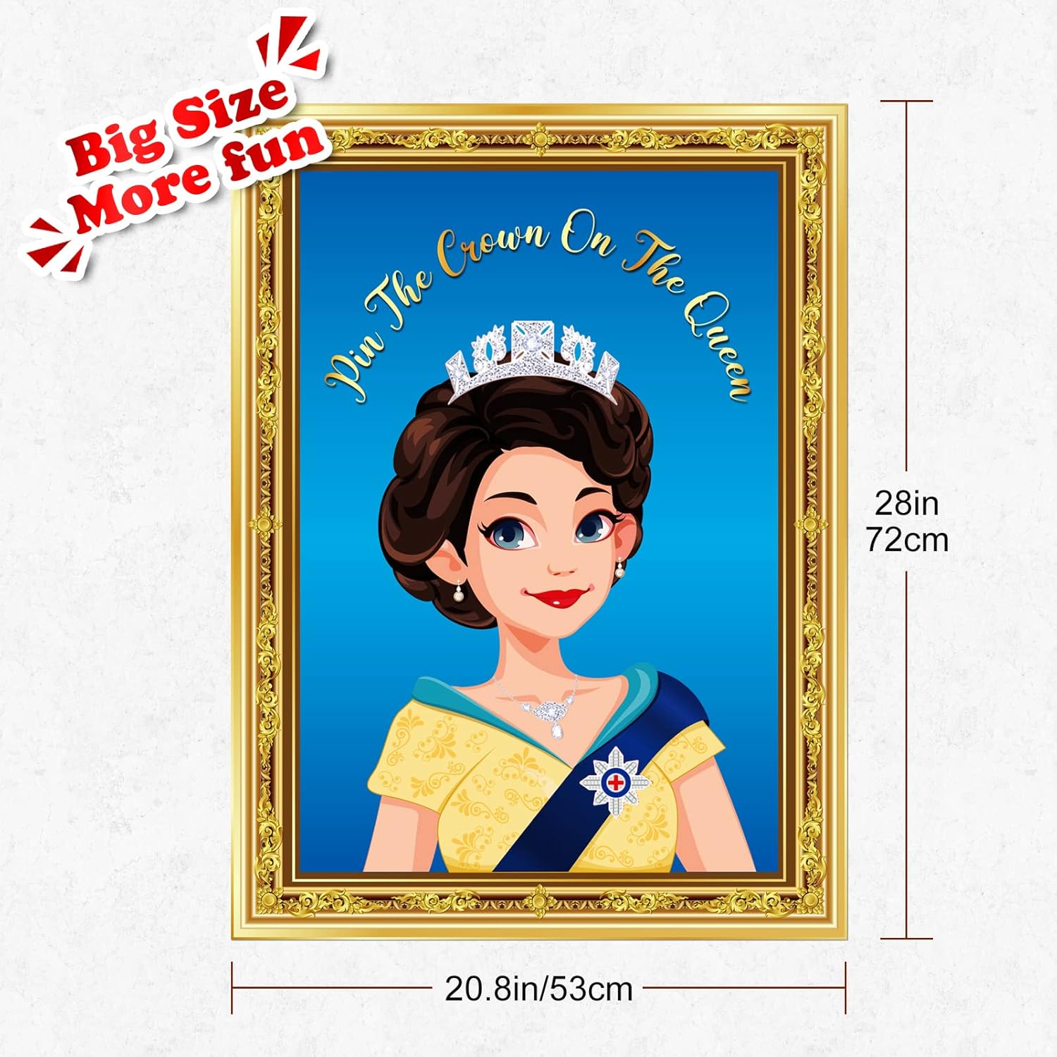 ELECLAND Pin The Crown On The Queen With 20 Stickers for Queens