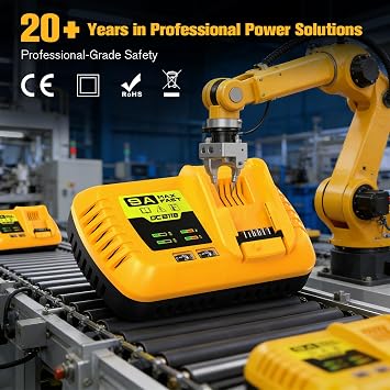 210W DCB118 9A Fast Battery Charger, Compatible with DEWALT 20V/60V | 9A Ultra-Fast Charging; Active Cooling System ; ;Compatible with DEWALT 20V/60V MAX/FLEX 60 VOLT