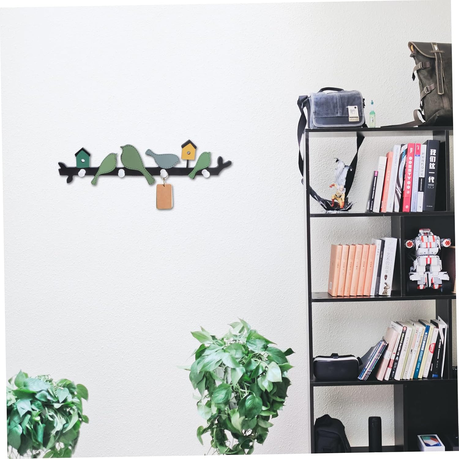 Alipis Bird Styled Decorative Hook Wall Mounted Wood Coat Hanger