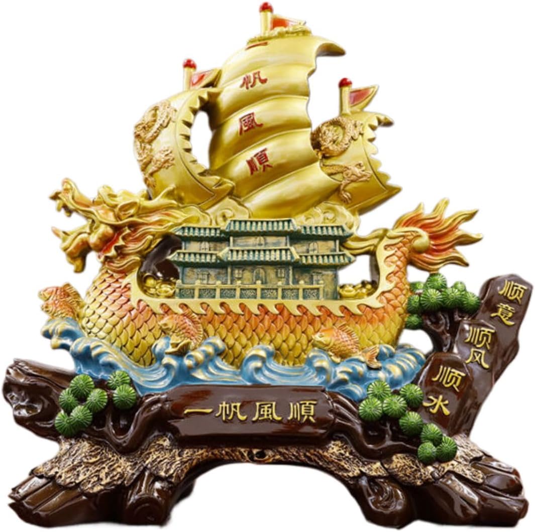 一帆风顺船帆船摆件顺风顺水客厅 Living Room Office Bedroom Ornaments 玄关家居酒柜装饰品公司开业礼品 - U898