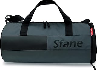 Sfane Polyester 23cms Duffle/Shoulder/Gym Bag for Men & Women with Separate Shoe Compartment (Grey)