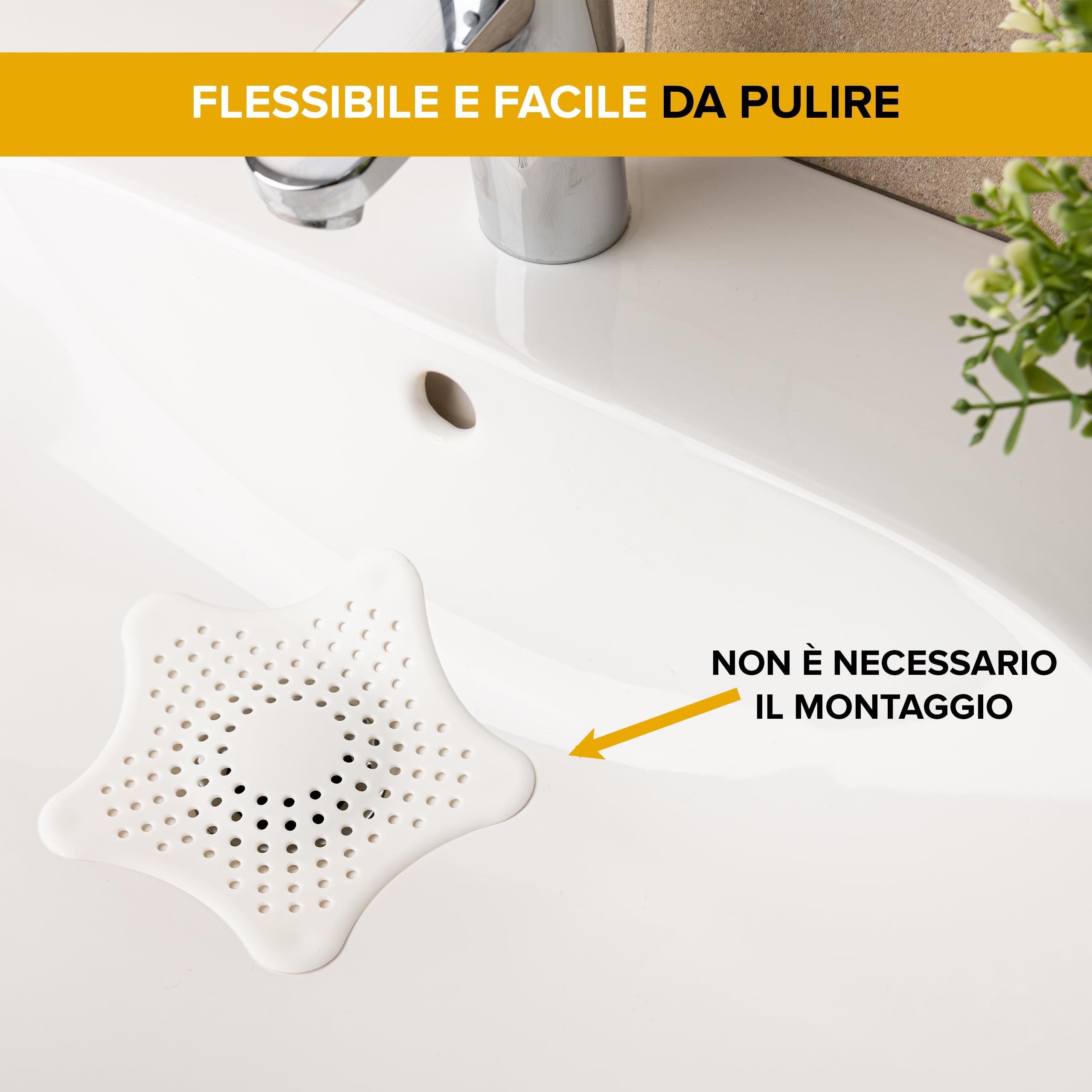 Raccoglitore di capelli per doccia, filtro per capelli per doccia 5,5