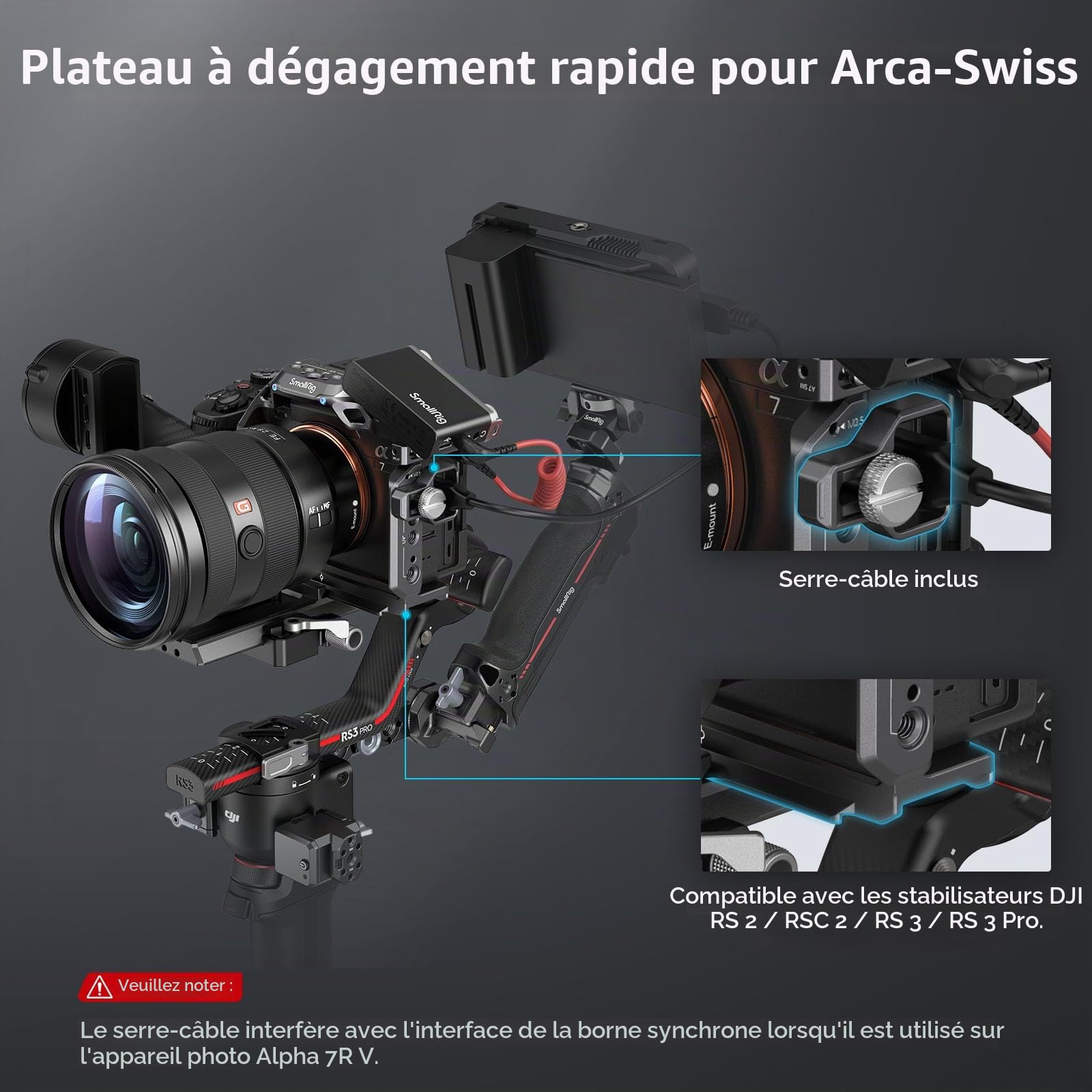 SMALLRIG Cage Kit pour Sony A7R V/A7 IV/A7S III - 4308