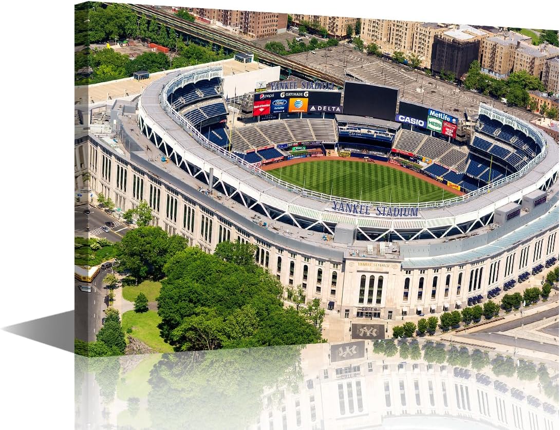 Framed Wall Art Stadium Pictures Target Field Minnesota Twins Painting 1 Panel Canvas Wall Modern Artwork Home Decor for Living Room Giclee Ready to Hang Posters and Prints, 16" Wx24 H