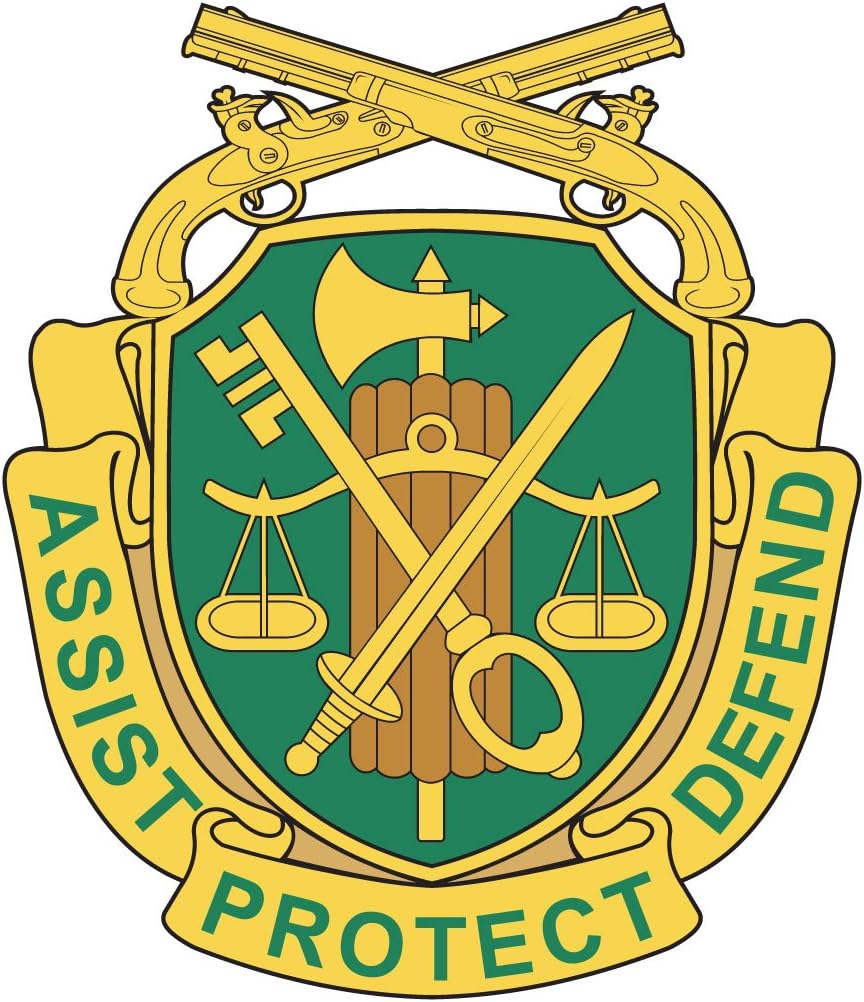 Military Police Corps Insignia Decal - 3.5 Inch Tall - US Army - Made in and Ships from USA