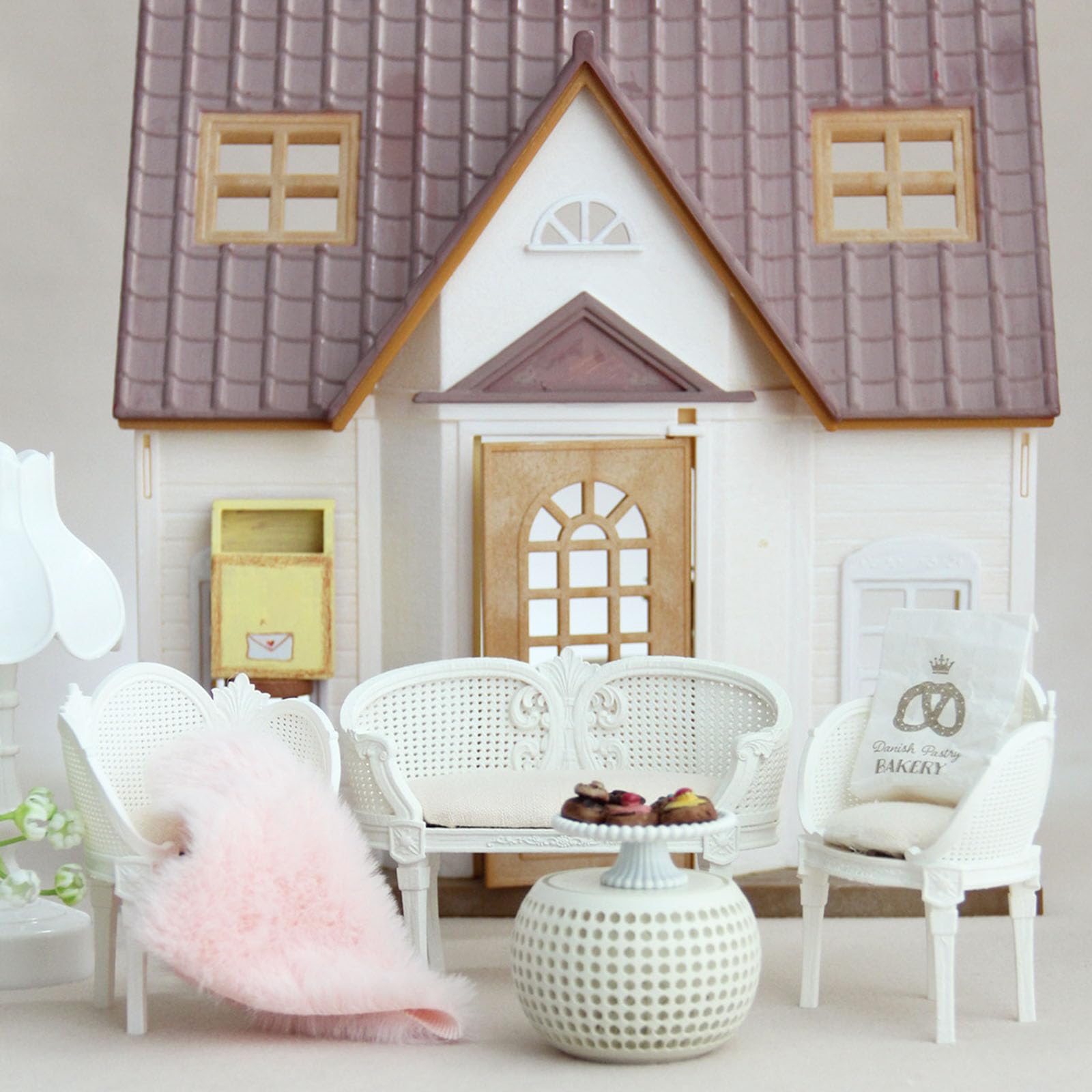 Miniatura Casa Vintage Divano Mobili Doppio