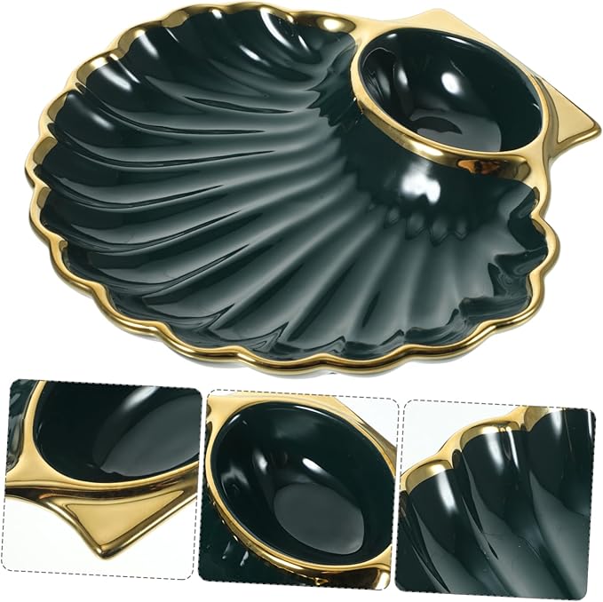 Plato para Dumplings con Salsero Forma de Concha 1 Pieza miniatura 8