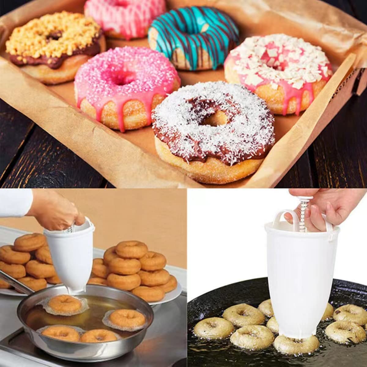 Plastic Donut Maker Mold Mini Doughnut Maker Machine Churro Maker voor