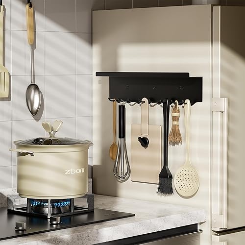 Miniatura 2 de Volnamal Soporte magnético para llaves decorativo de pared, imanes de alta calidad, organizador de llaves y correos montado en la pared, colgador