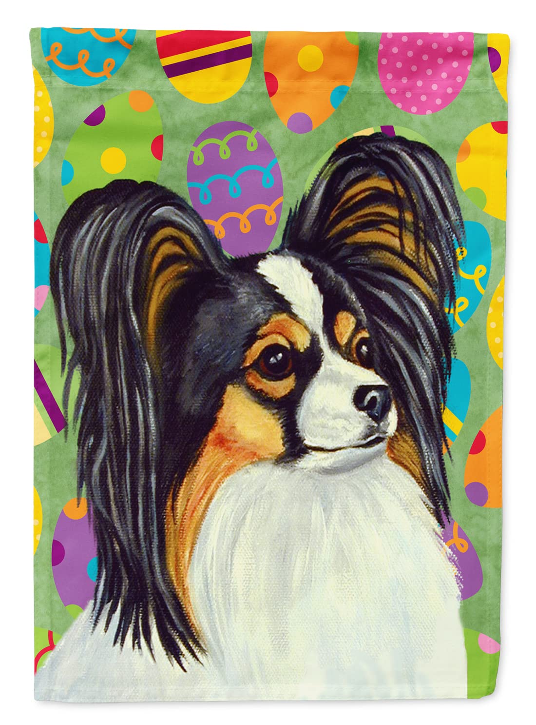 Drapeau Papillon Easter Eggtravaganza grand format Caroline's Treasures LH9435CHF extérieur