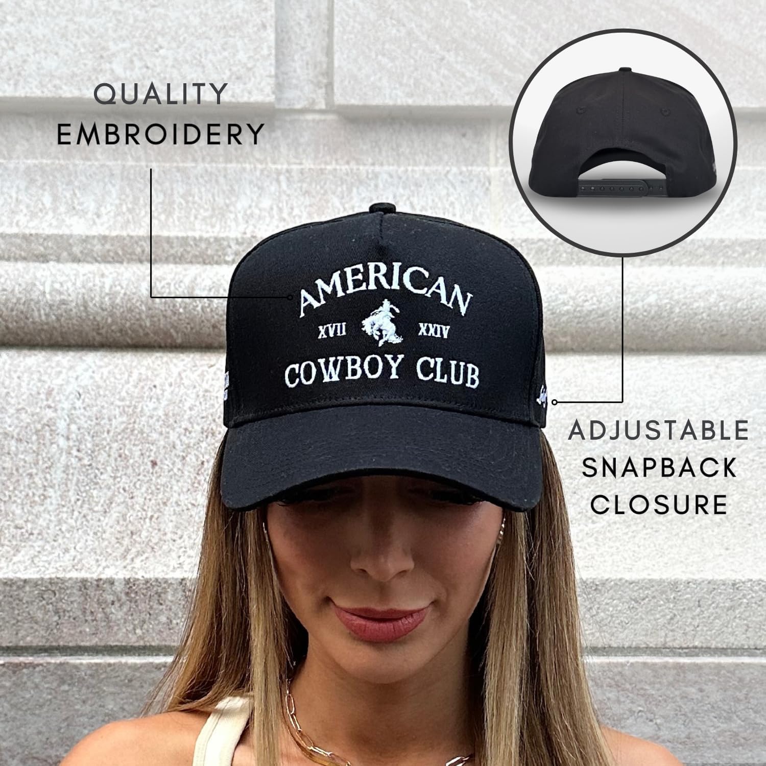 Vintage Western Trucker Hat | Men & Women | Country Cute Caps for Cowgirls Cowboys | Camo Denim Embroidered Cotton | Snapback - Image 6