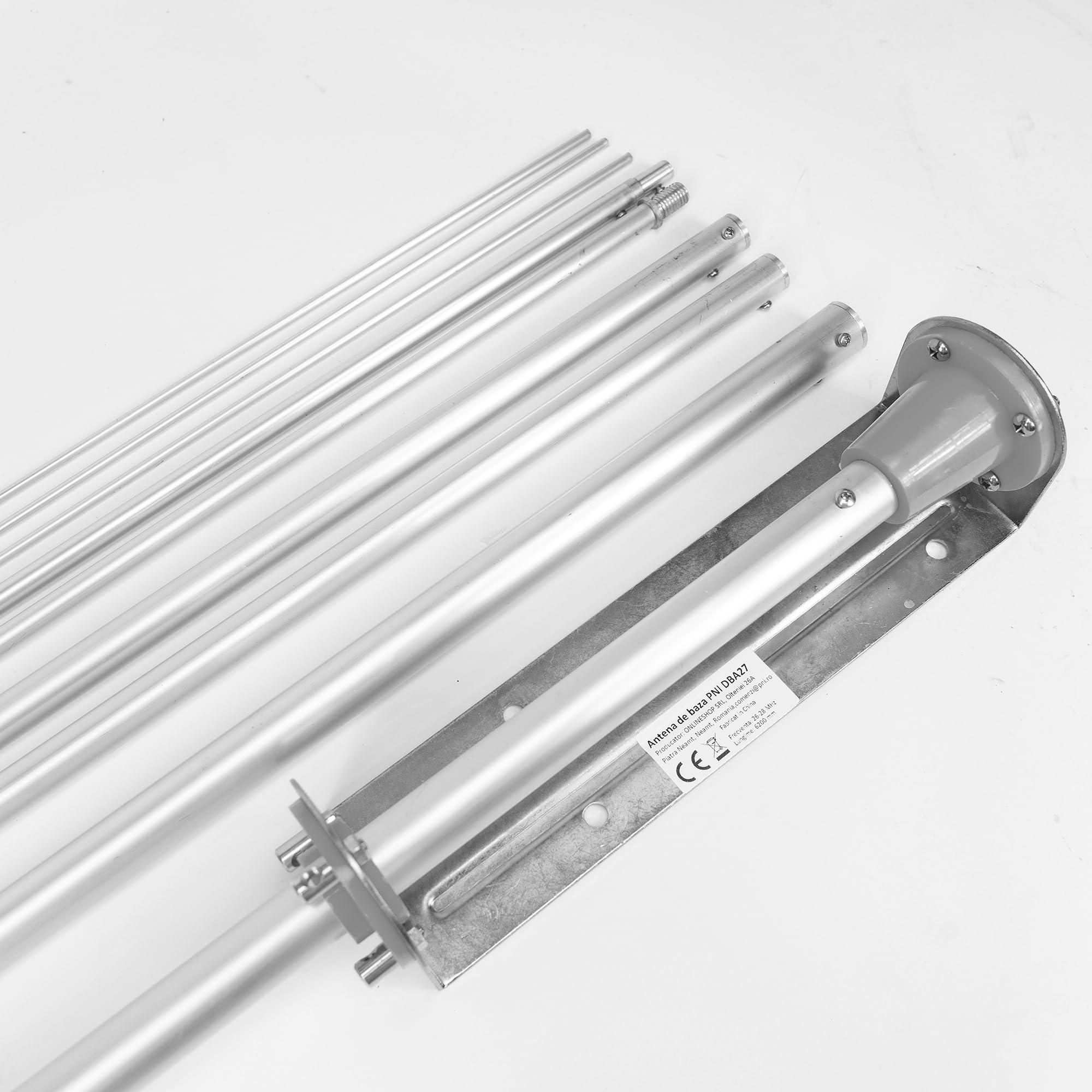 Antenne de Base PNI DBA27, 26-28 MHz, 620 cm, connecteur SO-239, 5 éléments, pour bâtiments