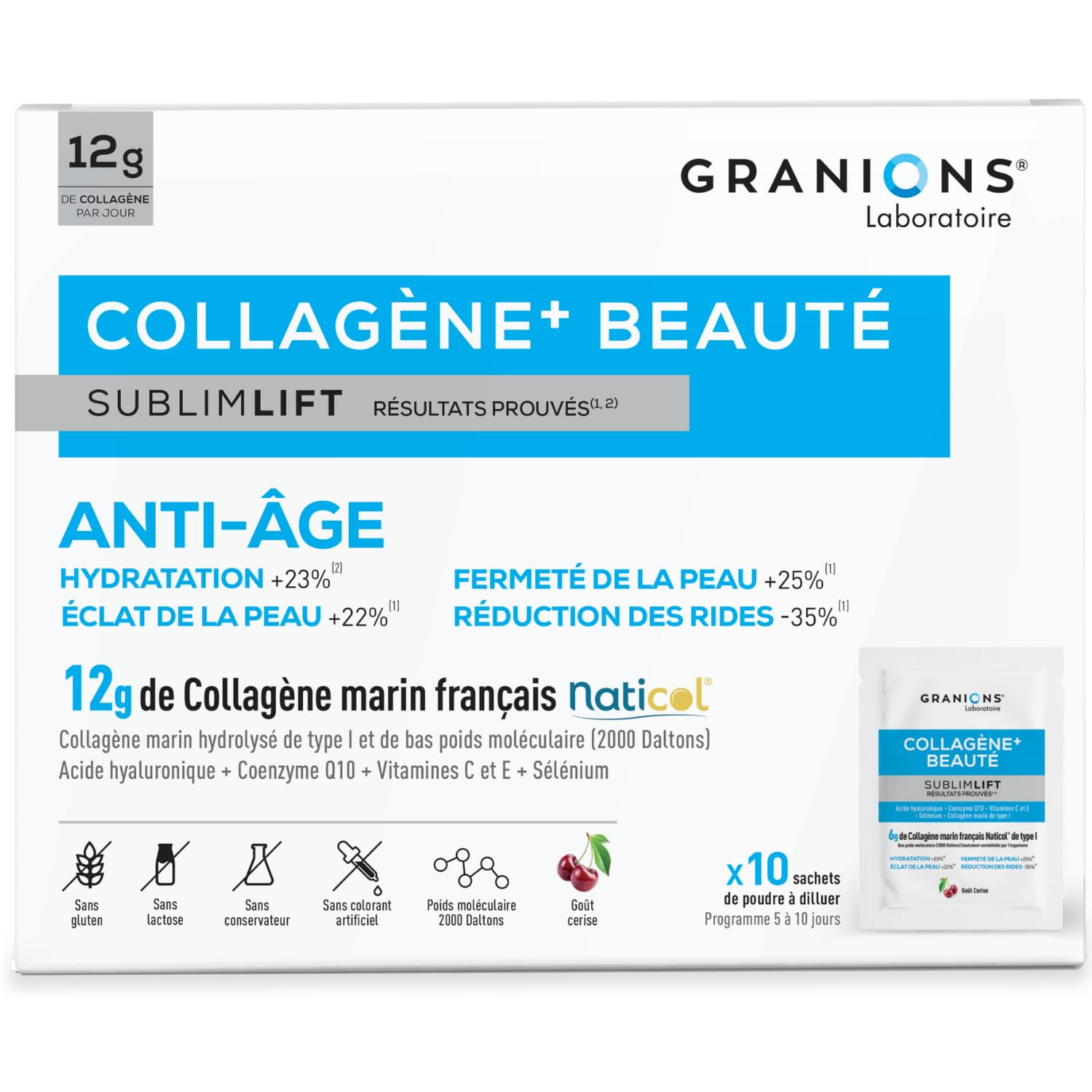 Granions Sublimlift Collagène+ Beauté - 10 sachets