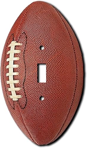 Off The Wall Plates - Cubierta acrílica decorativa de fútbol americano - Interruptor de luz individual